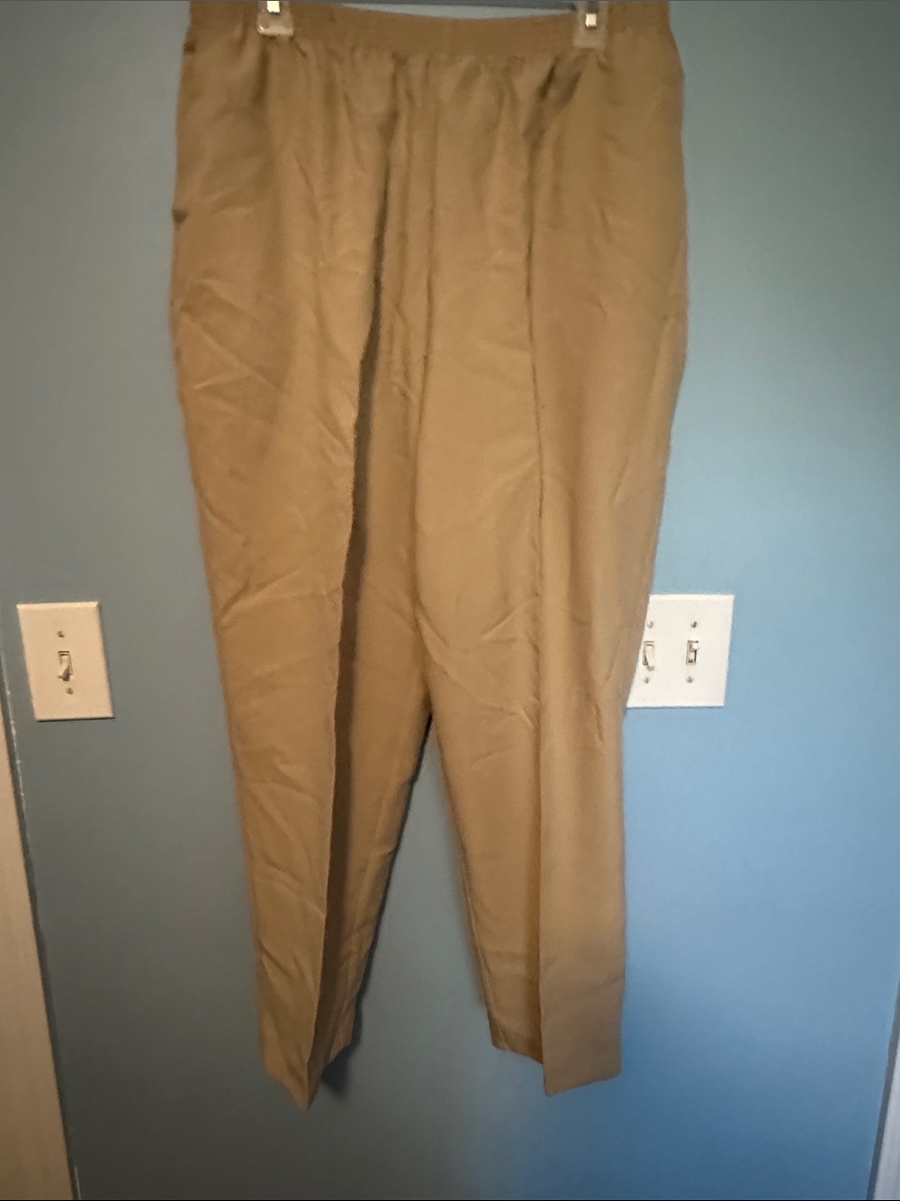 Alfred Dunner Women's Khaki Tan Chinos Straight Leg